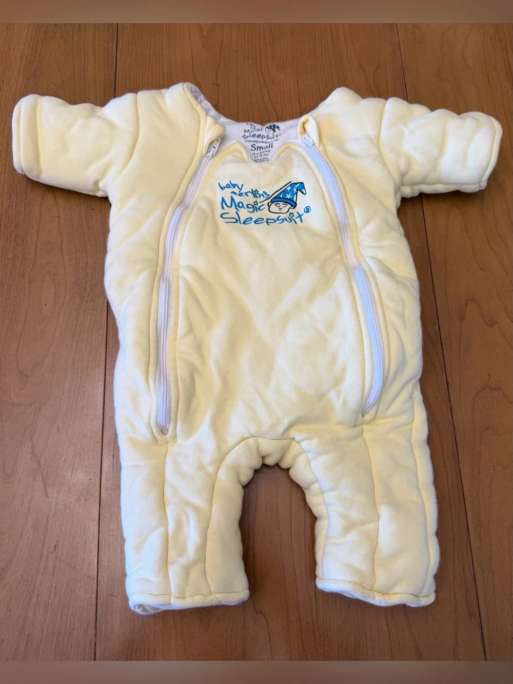 Baby Merlin's Magic Sleepsuit Pale Yellow | Size Small (3-6 Months)